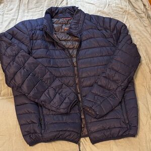 Men's Classic Navy Puffer Jacket